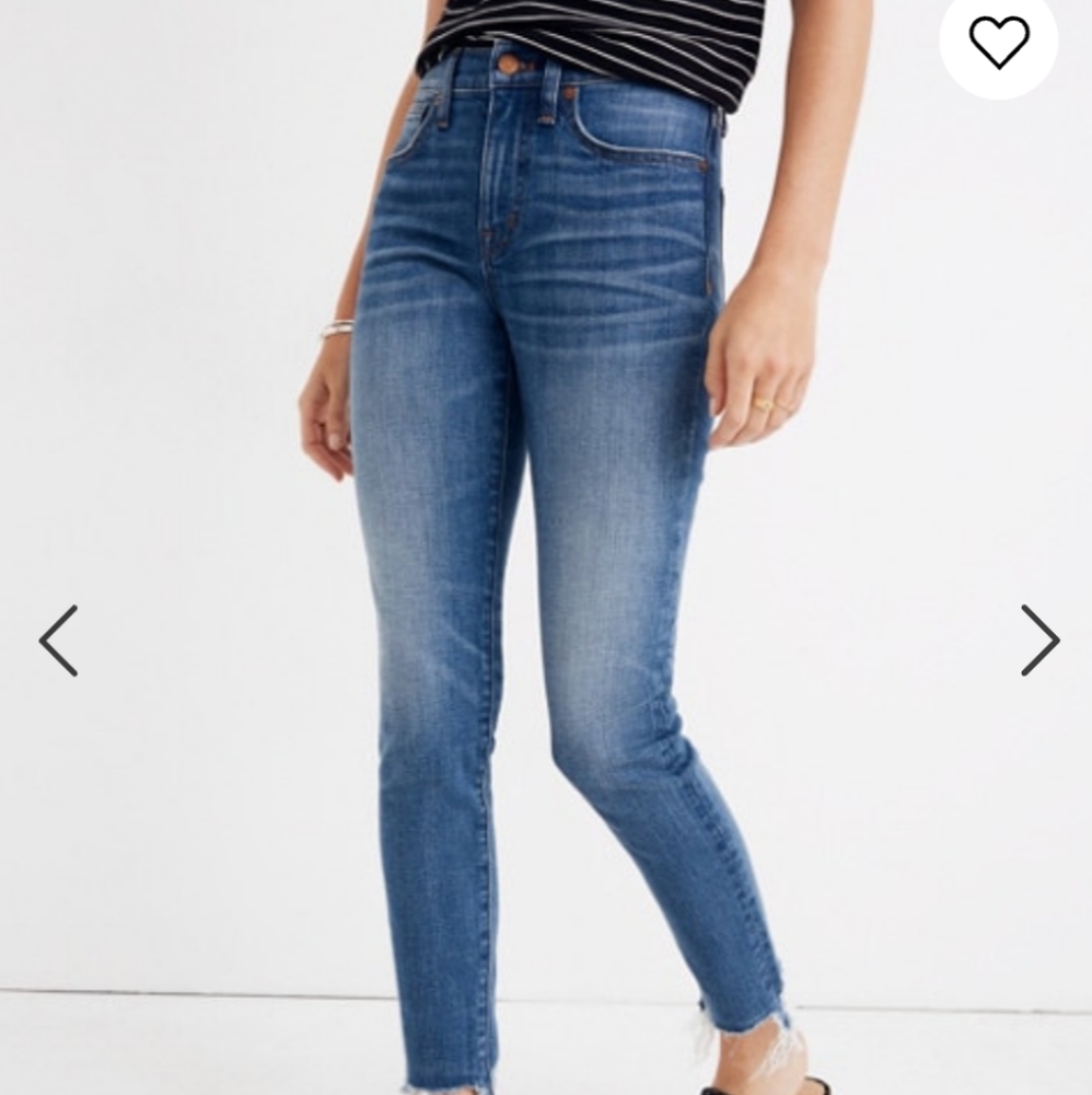 Madewell High Rise Skinny Crop Jeans